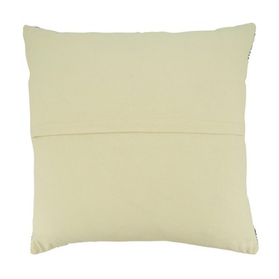 Black and White Cotton Striped Euro Pillow Cover