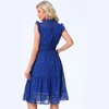Allegra K Women's Sleeveless Smocked Waist Gilding Metallic Stars Chiffon Party Dress - 3 of 4