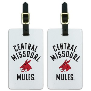 University of Central Missouri Mules Luggage ID Tags Suitcase CarryOn Cards  Set of 2 - 1 of 4