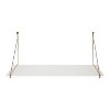Kate and Laurel Vista Rectangle MDF Wall Mounted Desk, 38x14x16, White - 3 of 4