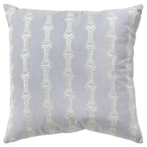 20"x20" Oversize Botanical Striped Square Throw Pillow Cover - Rizzy Home - 1 of 4