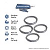 Topvacuumparts 4 Replacement Belts for Bissell Fit to 1699-1, 89104, 8910, 89101, 89102, 8910W, 89108, 8806M, 8806D, 1799, 1846# Part 2150628 - 2 of 3