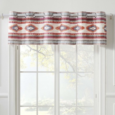 Kiva Multicolor Boho Grommet Top Window Valance