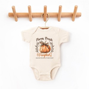 The Juniper Shop Coquette Farm Fresh Pumpkin Baby Bodysuit - 1 of 3