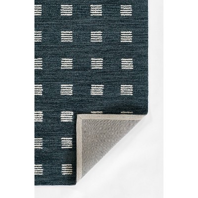 Ebba Blue Hand-Tufted Wool 5' x 8' Rug