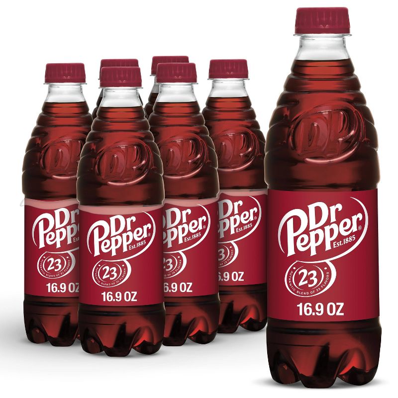 Dr Pepper Soda Bottles - 6pk/16.9 fl oz, 1 of 8