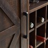 XIYUYEU Cabinet for Liquor and Glasses Farmhouse Kitchen Coffee Bar Cabinet with Barn Door and Adjustable Storage Shelf - 3 of 4