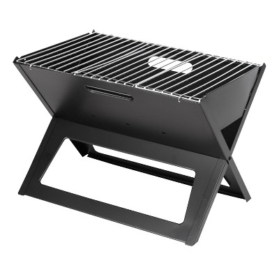 Fire Sense Notebook Charcoal Grill 60508 - Black