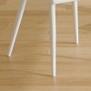 GlasFlength Accent Chairs Contemporary Minimalist Design Ergonomic Cushioned Seating Four Chairs For Living Spaces, White, 17.7"*17.3"*35" - 3 of 4