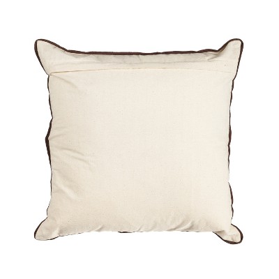 Evergreen Holiday Deer Square Pillow