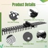 Landscape Rake, 60" Tow Behind Dethatcher with 3-Point Suspension - 2 Inch Receiver, 360¡ã Rotation for Leaves Grass Pine Needles - 3 of 4
