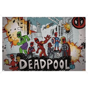 Trends International Marvel Deadpool & Wolverine - Avengers Framed Wall Poster Prints - 1 of 4
