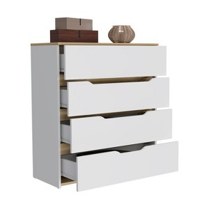 NicBex 4 Drawer Dresser for Bedroom,Modern Style Drawers with Free Handle,Dressers for Kids Room,Living Room,Entry and Hallway,Multicolor - 1 of 4