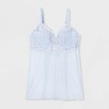 Women's Unlined Garden Party Lingerie Slip Dress - Auden™ Light Blue - 3 of 4