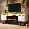 AMERLIFE Floating TV Stand with 40" Electric Fireplace - 2 of 4
