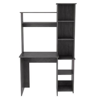 NicBex 38.7 Inch Computer Home Office Desk with 2 Superior Shelves and 5 Cubbies