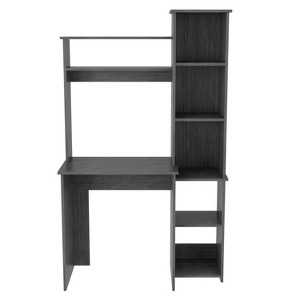 NicBex 38.7 Inch Computer Home Office Desk with 2 Superior Shelves and 5 Cubbies - 1 of 4