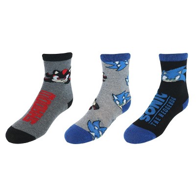 Textiel Trade Kid's Sonic the Hedgehog Time Ring Novelty Socks (3 Pack)