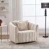 NicBex Oversized 360 Degrees Swivel Accent Barrel Chair with 3 Pillows, Cozy Sofa Armchair for Living Room, Bedroom - 2 of 4