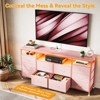 Whizmax Dresser for Bedroom, 10 Drawer Dresser TV Stand for 65 70 75 Inch TV, Fabric Chest of Drawers with LED Lights & Power Outlets, for Living Room - 4 of 4