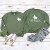 Simply Sage Market Women's Graphic Sweatshirt Fresh Picked Apples Front and Back - 3 of 4