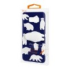 Reiko Samsung Galaxy S8 Edge/ S8 Plus TPU Design Case with 3D Soft Silicone Poke Squishy Polar Bear in Blue - 4 of 4