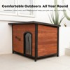 43" Large Wooden Dog House ¨C Weather & Water-Resistant Outdoor Kennel for Large Dogs - 3 of 4