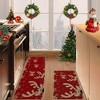 Christmas Doormat Xmas Deer and Snowflake Print Door Mat Entryway Floor Mats - 2 of 4