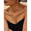 Golden Shell & Pearl Necklace, Wave Chain for Beachy Elegance - HTUTWOO™ Adjustable, for Mother, Daughter, Sister, Friends and Everyday Wear - 4 of 4