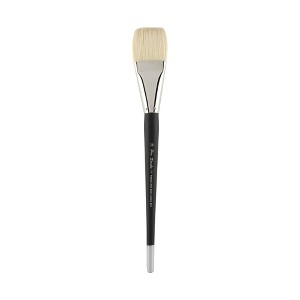 Creative Mark Pro Stroke Premium White Chungking Hog Bristle Artist Paint Brush - Flat - Natural Bristle Brush w/ Great Control Suitable for Oils, - 1 of 4