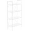 TOAOTBNBO 4 Tier Contemporary Bookshelves, Home Office Display Bookcase with Crossbars, Industrial Bookshelf with Storage Cabinet - 2 of 4