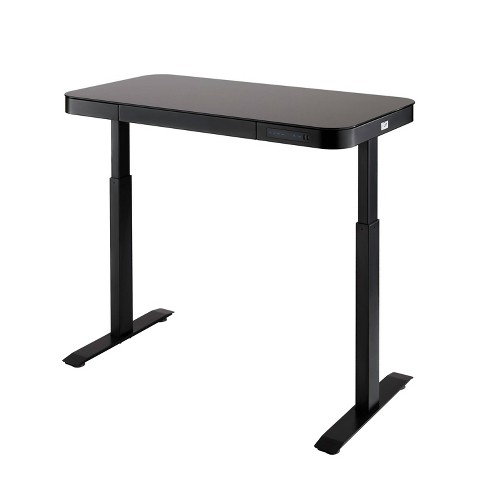 Motion Series - Standing Desk with Table Top S (47 x 24) / Black Oak /  Black