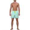 Lars Amadeus Men's Fruits Print Drawstring Waist Surfing Board Shorts - 2 of 4