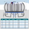 AMERLIFE 8FT 10FT 12FT 14FT 15FT 16FT Outdoor Trampoline with Enclosure Net and Ladder, Recreational Trampolines for Kids and Adults - 2 of 4
