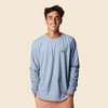 Dalix Alien Embroidered Cotton Classic Fit Long Sleeve Crewneck Tee Shirt Mens - 3 of 4