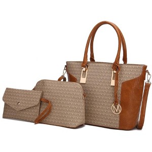 MKF Collection Shonda 3PC Tote with Cosmetic Pouch & Wristlet by Mia K - 1 of 4