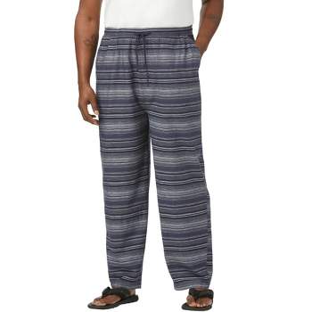 KingSize Men's Big & Tall Open bottom full elastic waist hemp pants