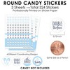 Big Dot of Happiness It's Twin Boys - Blue Twins Baby Shower Small Round Candy Stickers - Party Favor Labels - 324 Count - image 3 of 4