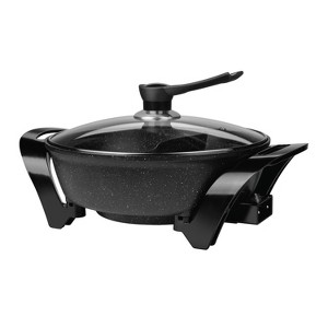 Brentwood 1,600-Watt Electric Non-Stick Shabu Shabu Hot Pot in Black - 1 of 4