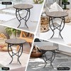 Jiallo Mosaic Art Collection Floral Accent Table - 3 of 3