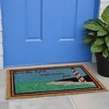 HomeRoots 18" X 30" Brown Coir Lighthouse Here The Light Welcomes You Outdoor Door Mat - 2 of 4
