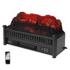 ChicFurnit Indoor Fireplaces 23" Freestanding Fireplace Fireplace Heater with Realistic Flames 1400W for Living Room, Black, 25.98"*10.24"*12.99" - 2 of 4