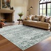 Washable Area Rug, Vintage Boho Pink Rug, Soft Non Slip Non Shedding Low Pile Carpet, for Living Room, Bedroom, Dinning Room - 2 of 4