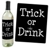 Big Dot of Happiness Trick or Treat - Halloween Party Decorations for Women and Men - Wine Bottle Label Stickers - Set of 4 - 3 of 4