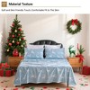 Christmas Sheets Winter Holiday Soft Brushed Microfiber Bed Sheet Set, 16 Inch Deep Pocked Fitted Sheet Queen/King - 2 of 4