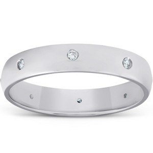 Pompeii3 White Gold Diamond Wedding Eternity Anniversary Ring - 1 of 4
