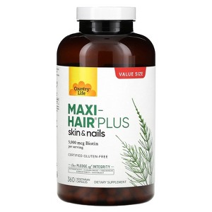 Country Life Maxi-Hair Plus, 360 Vegetarian Capsules - 1 of 4