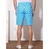 INSPIRE CHIC Men's Polka Dots Comfort Flat Front Chino Shorts - 3 of 4
