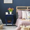Costway Set of 2 NightStands Side Table End Table Accent Table w/ Shelf Indigo - 4 of 4