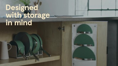 Terracotta Ceramic Nonstick Cookware Set with Stainless Steel Handles